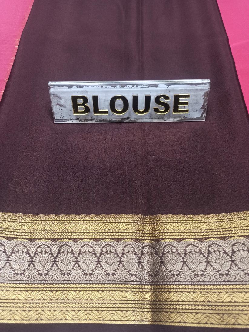 Pure Mysore Silk Saree.