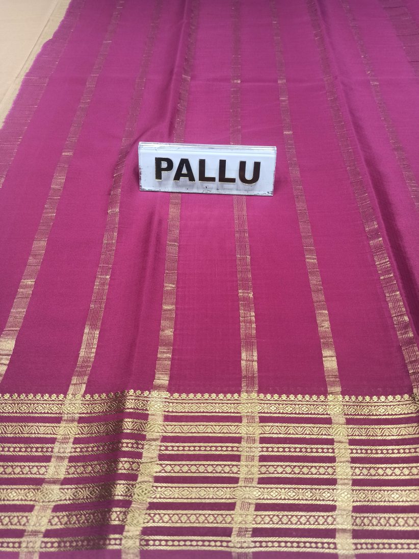 Pure Mysore Silk Saree.
