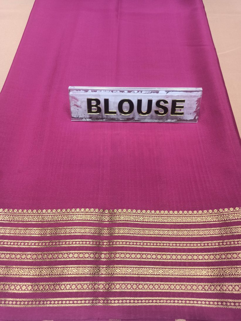Pure Mysore Silk Saree.