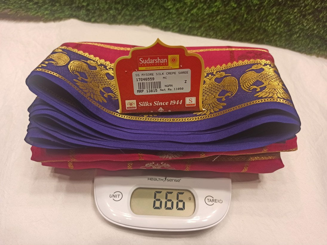 Pure Mysore Silk Saree.