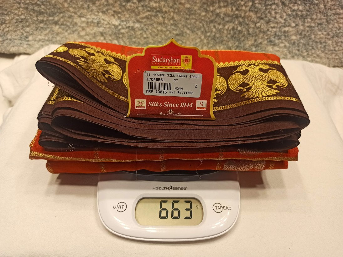 Pure Mysore Silk Saree.