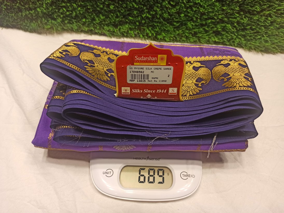 Pure Mysore Silk Saree.