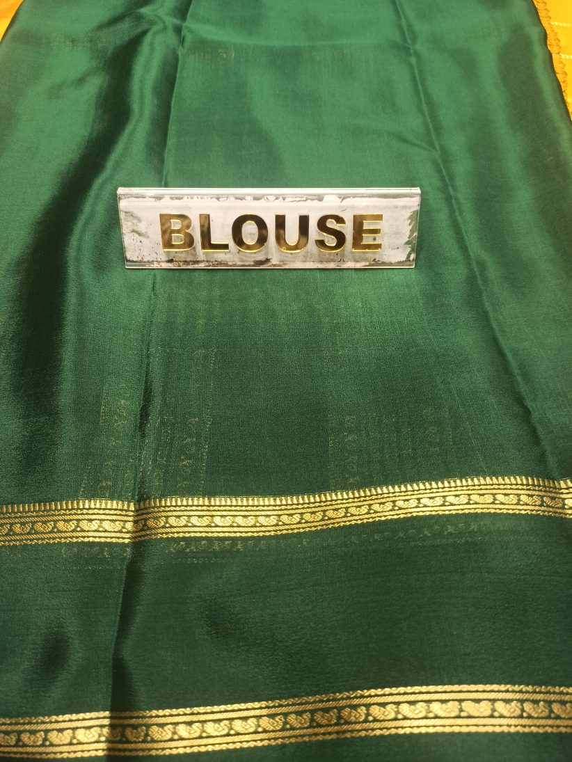 Pure Mysore Silk Saree.