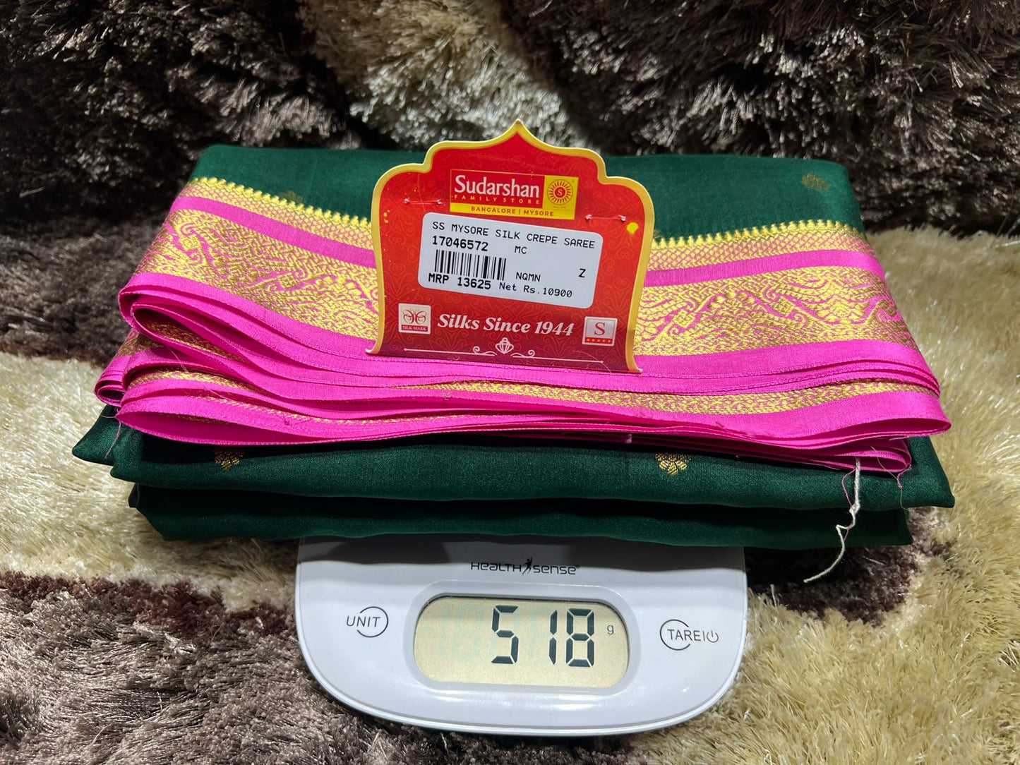 Pure Mysore Silk Saree.