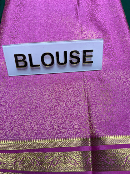 Pure Mysore Silk Saree.