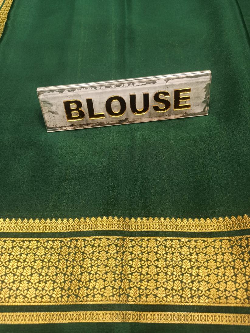 Pure Mysore Silk Saree.