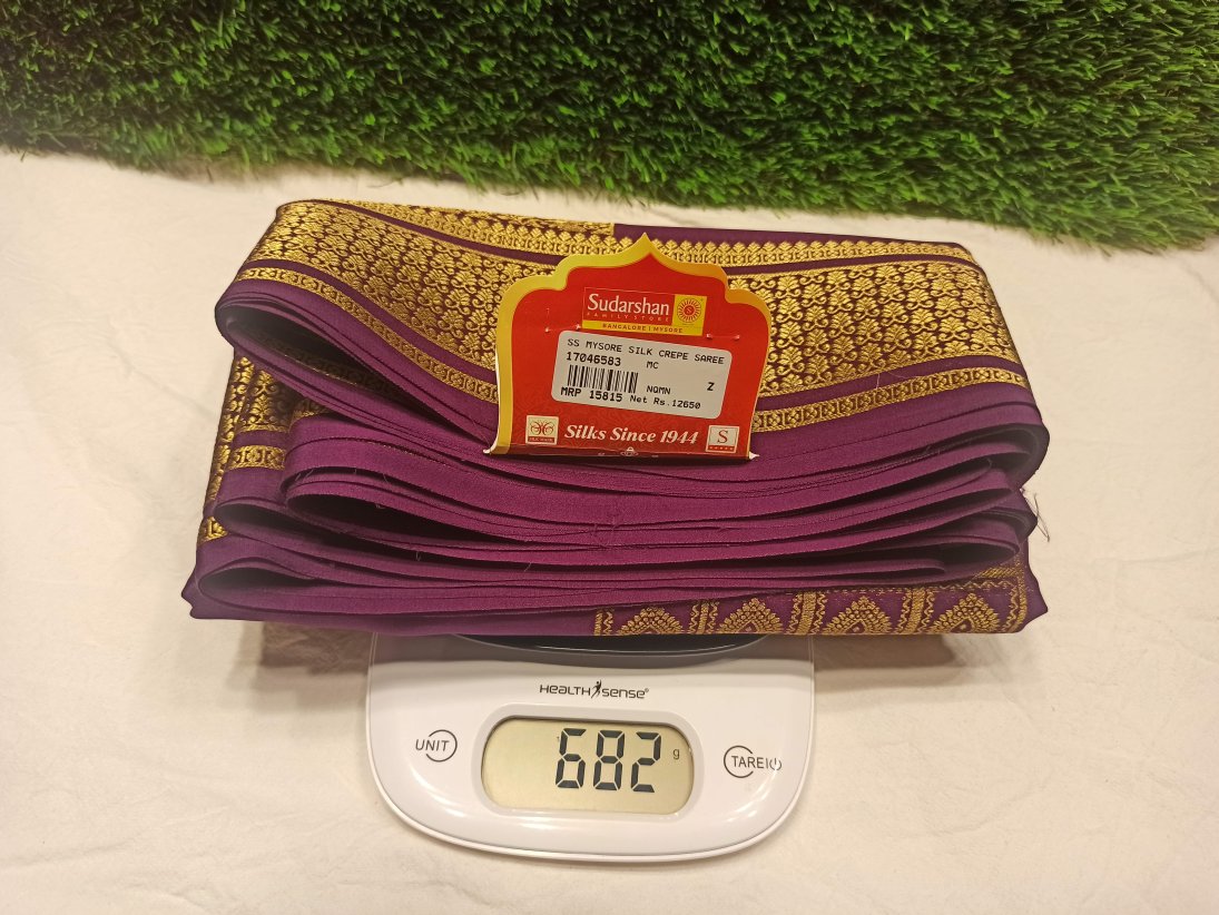 Pure Mysore Silk Saree.