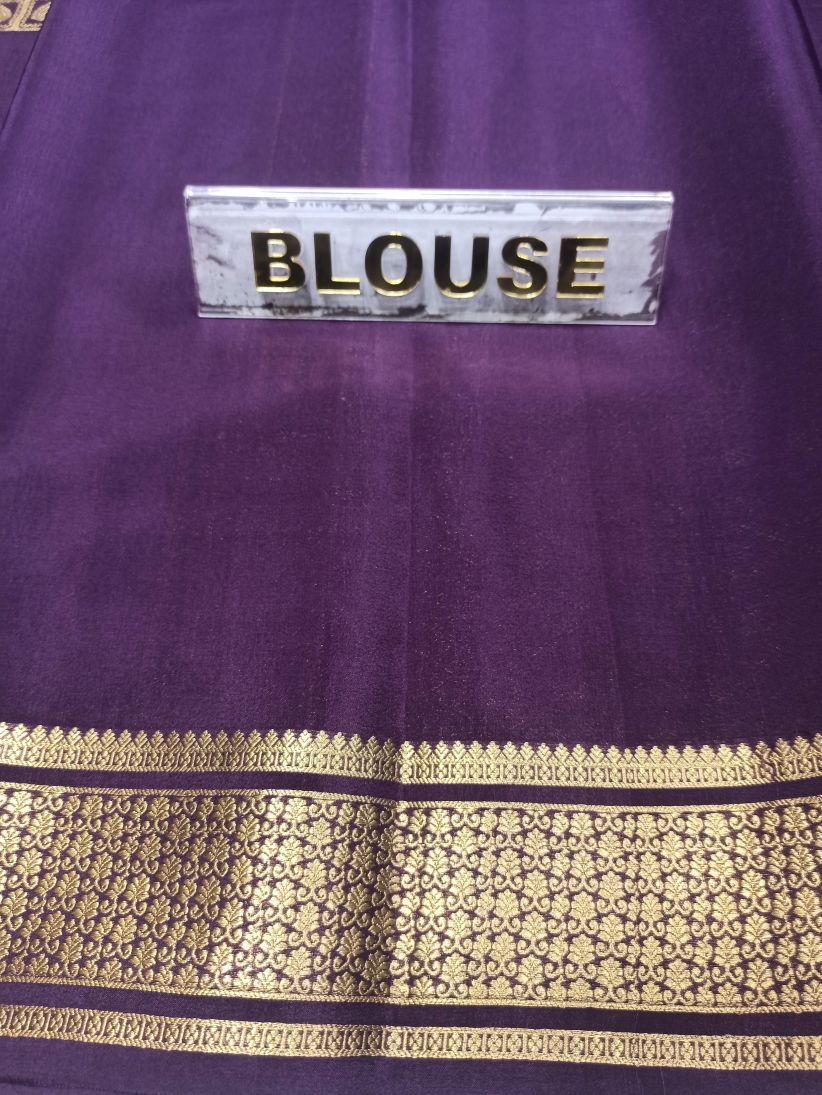 Pure Mysore Silk Saree.