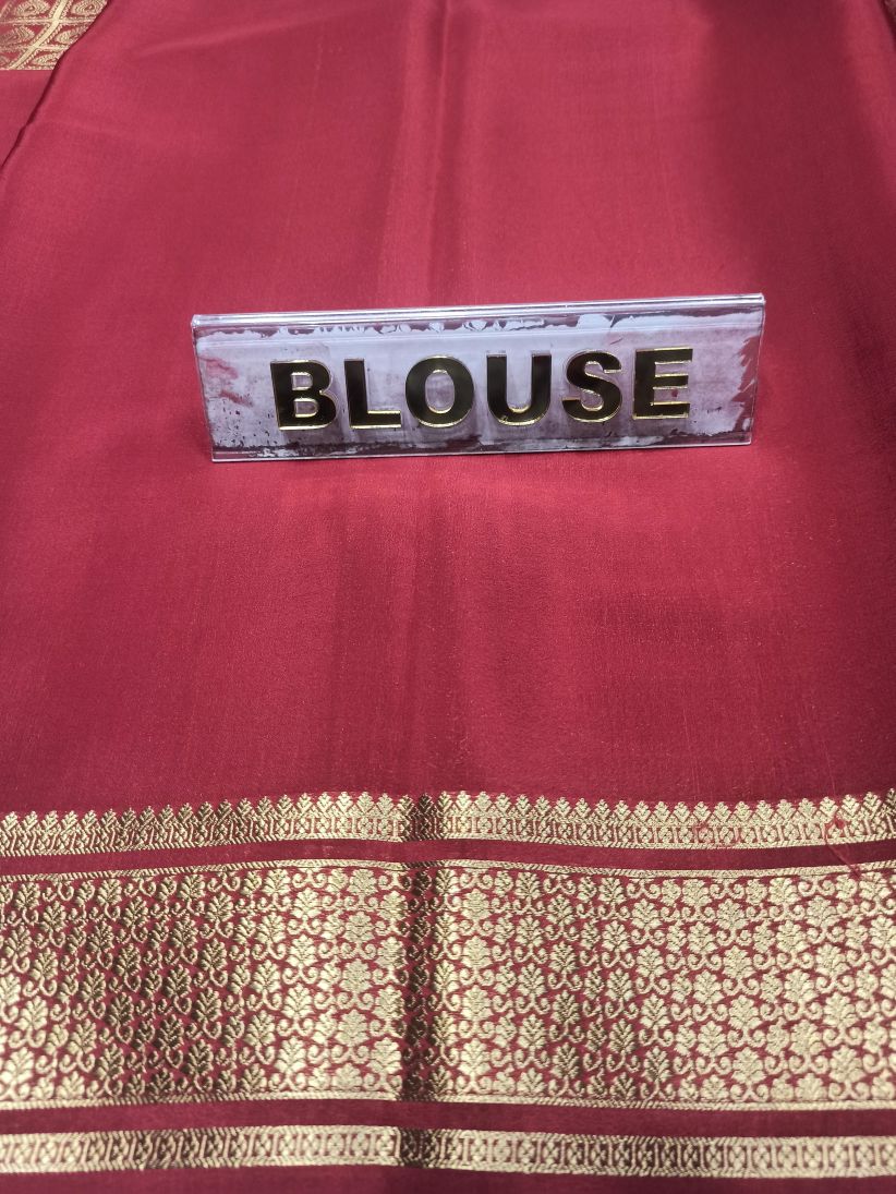 Pure Mysore Silk Saree.