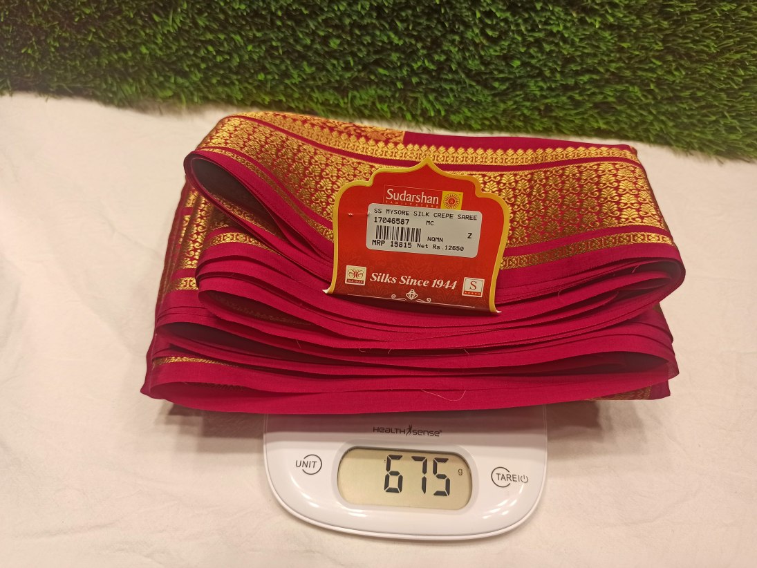 Pure Mysore Silk Saree.