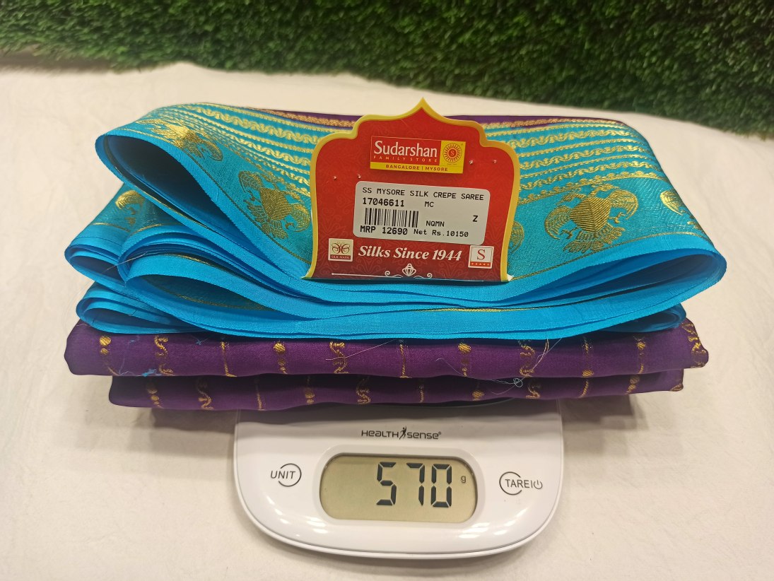 Pure Mysore Silk Saree.