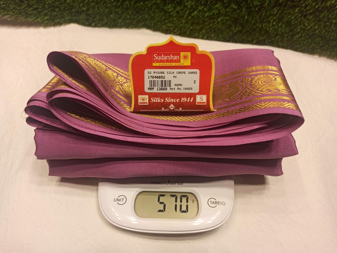 Pure Mysore Silk Saree.