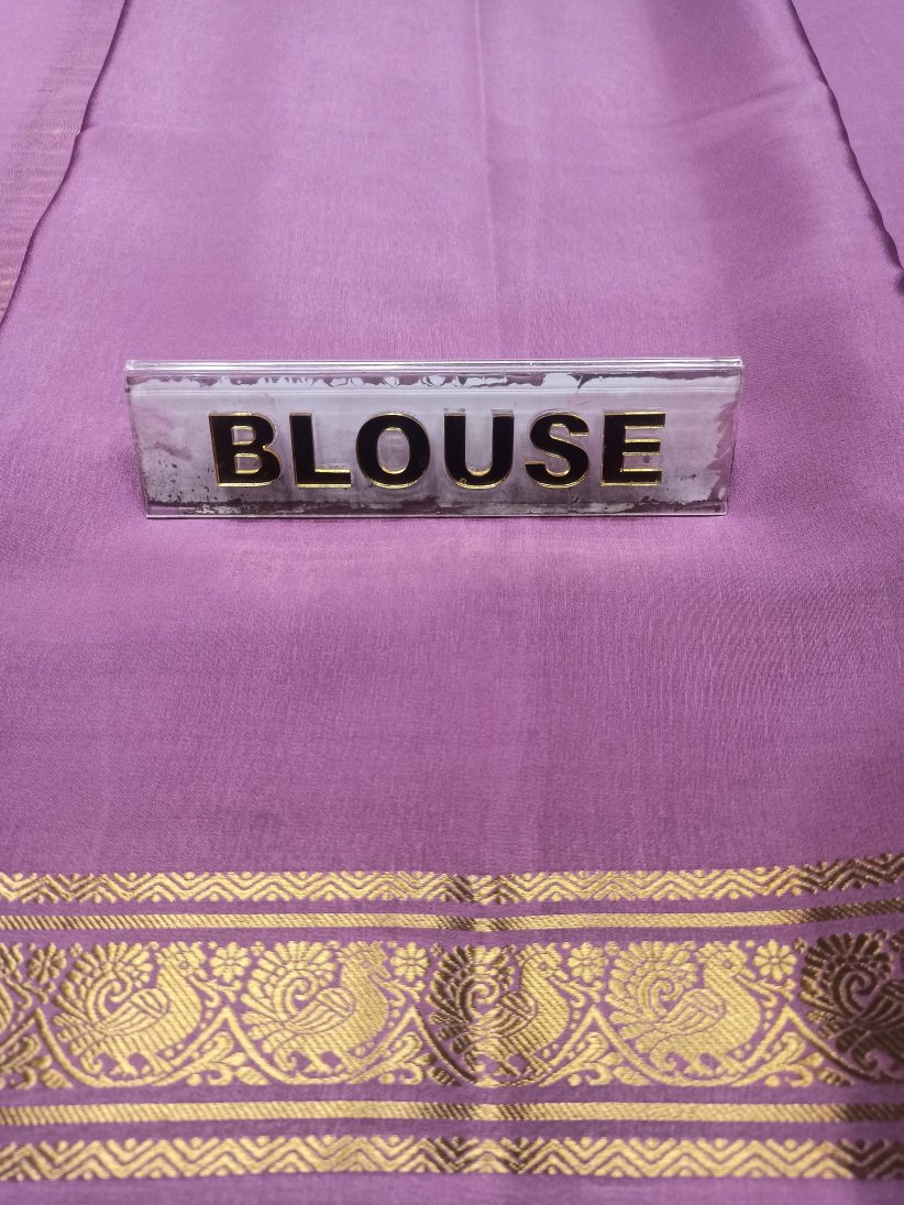 Pure Mysore Silk Saree.