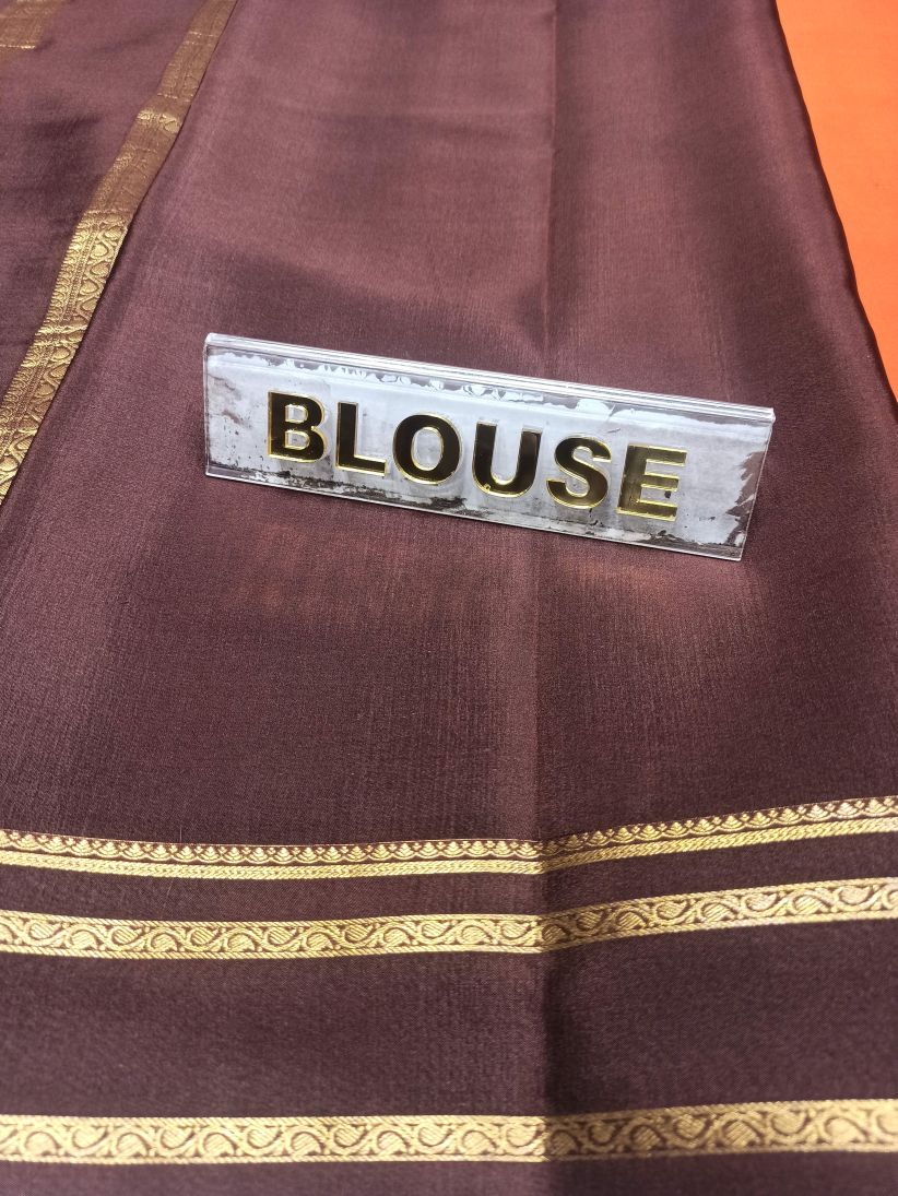 Pure Mysore Silk Saree.