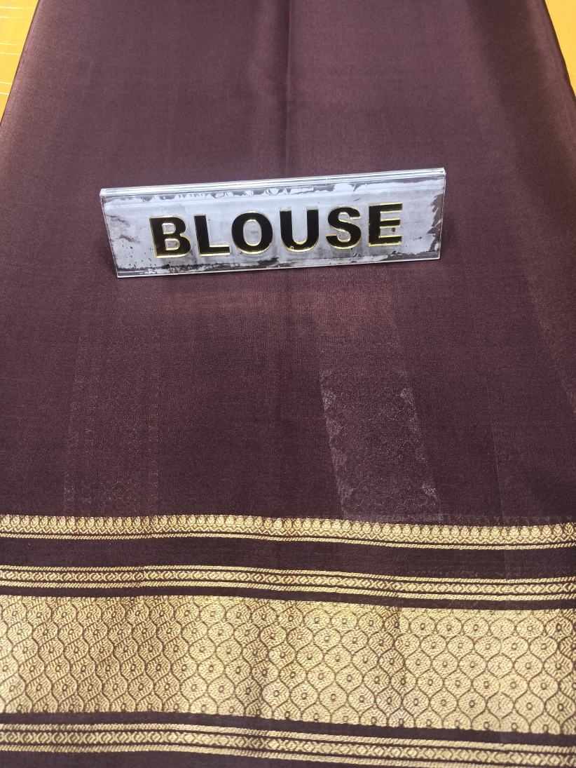 Pure Mysore Silk Saree.
