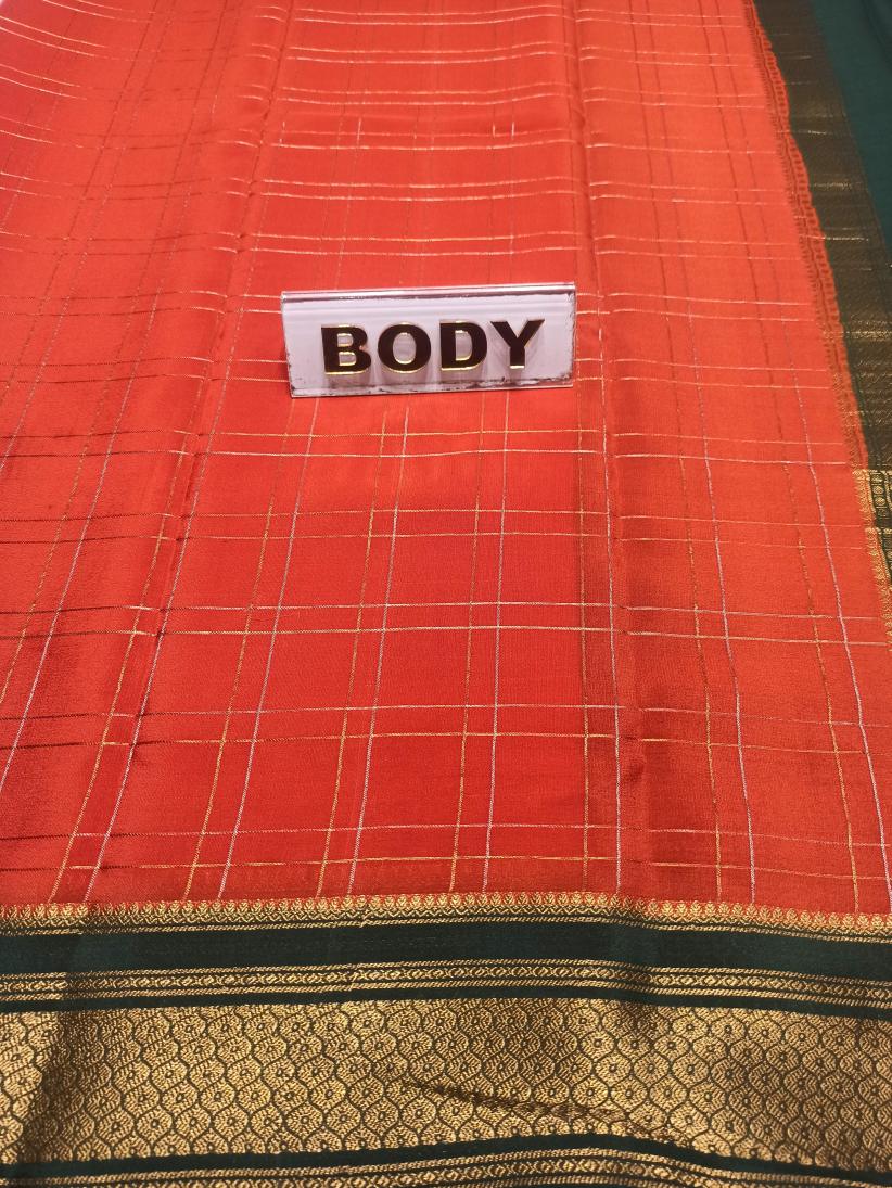 Pure Mysore Silk Saree.