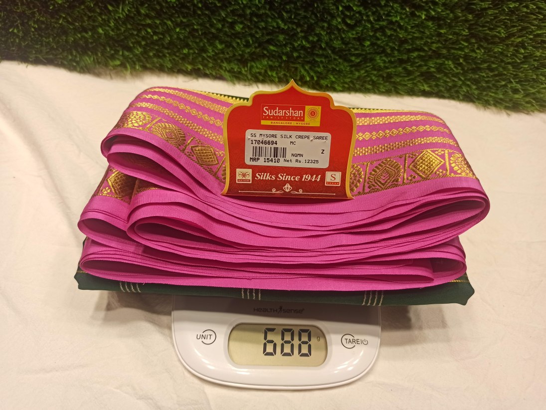 Pure Mysore Silk Saree.