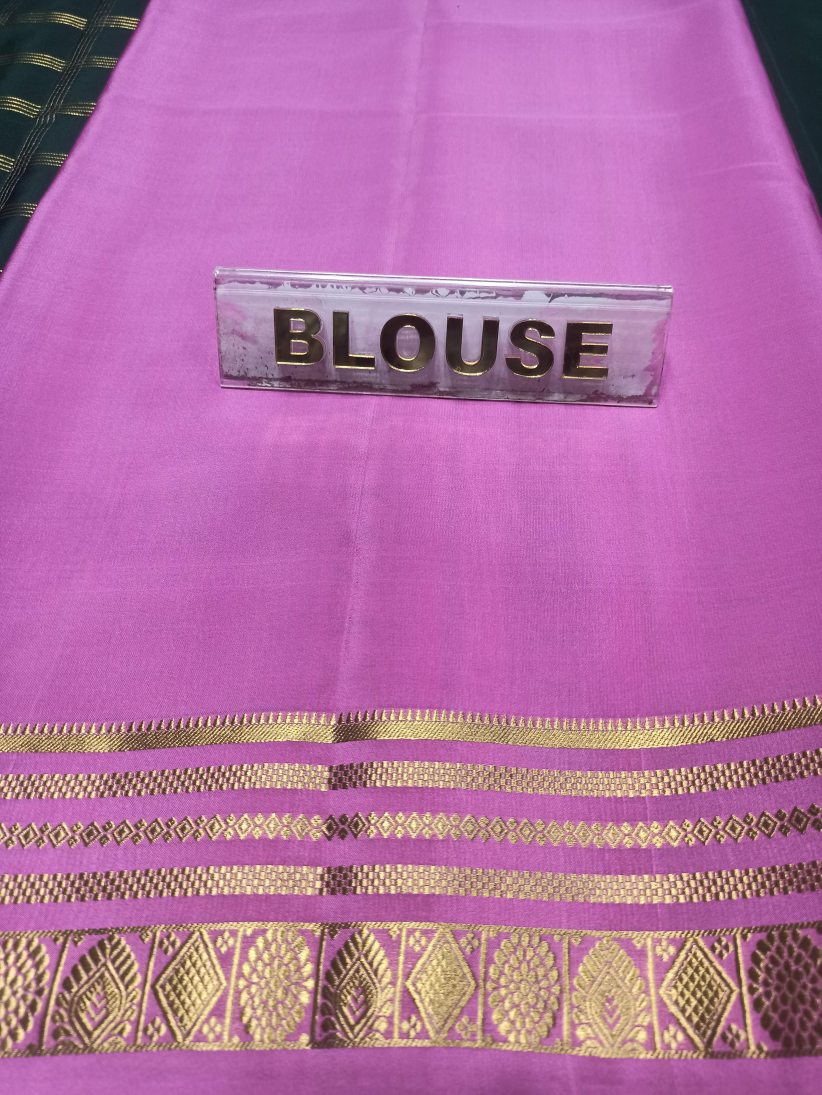 Pure Mysore Silk Saree.