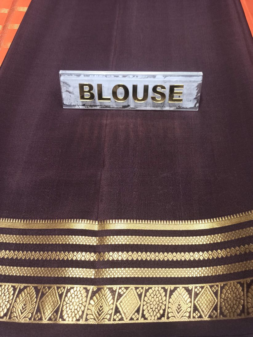 Pure Mysore Silk Saree.