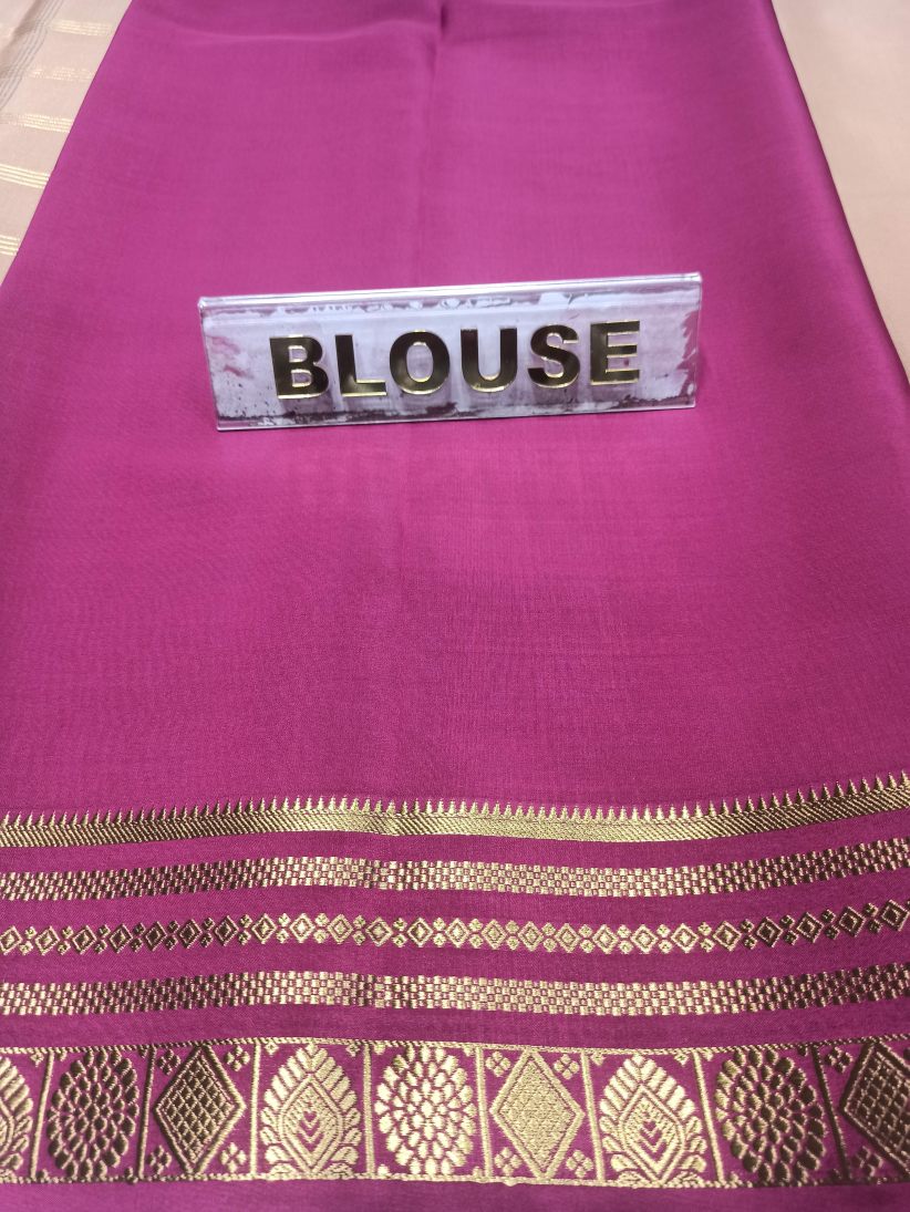 Pure Mysore Silk Saree.