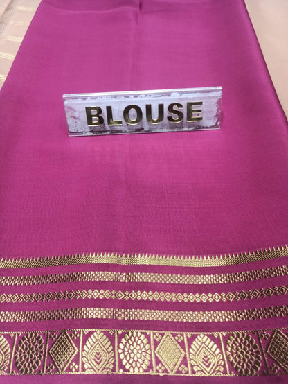 Pure Mysore Silk Saree.