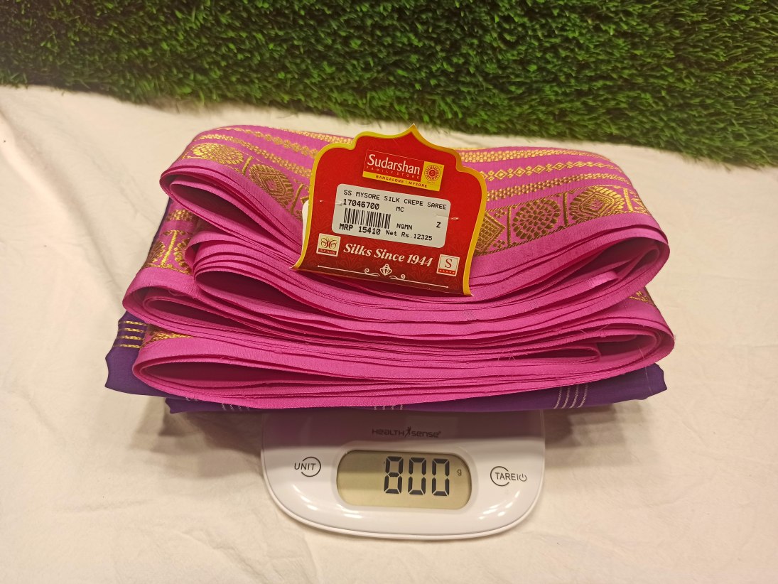 Pure Mysore Silk Saree.