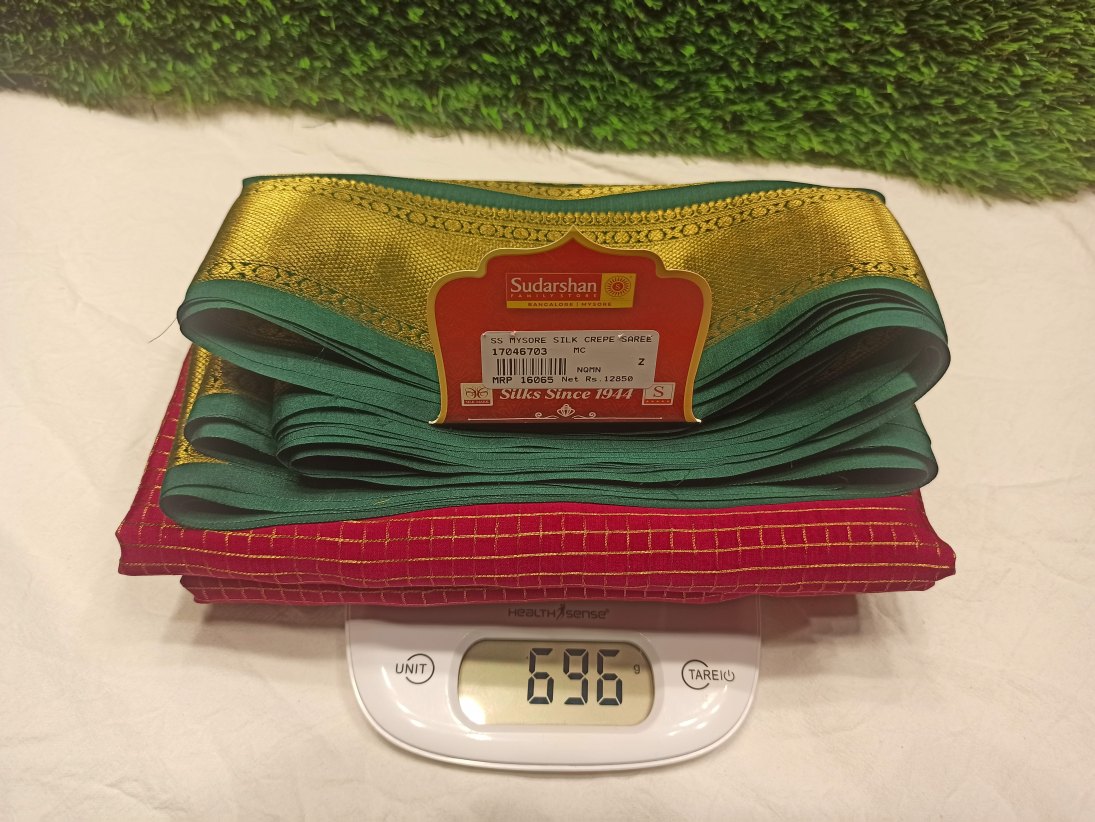 Pure Mysore Silk Saree.