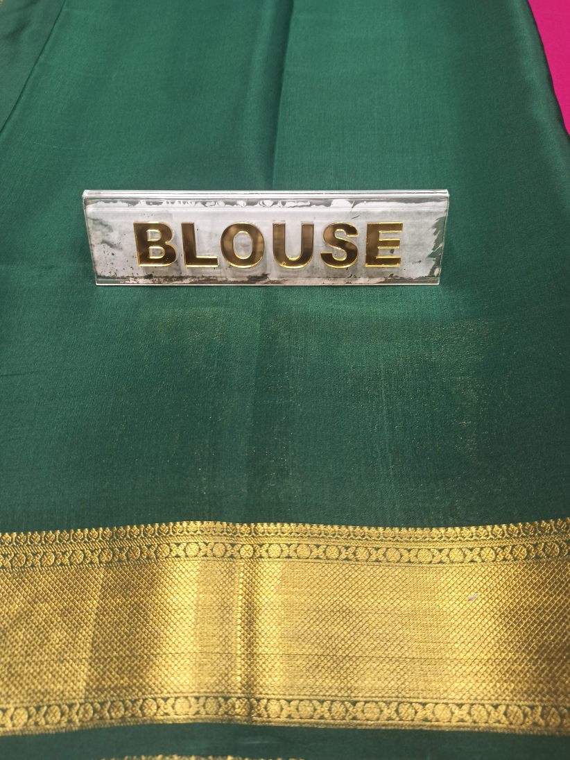 Pure Mysore Silk Saree.
