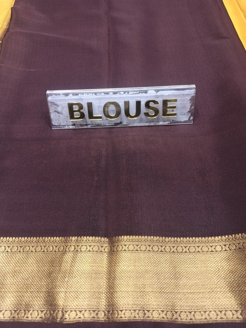 Pure Mysore Silk Saree.