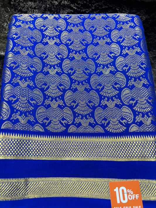 Pure Mysore Silk Saree(100 Gsm)