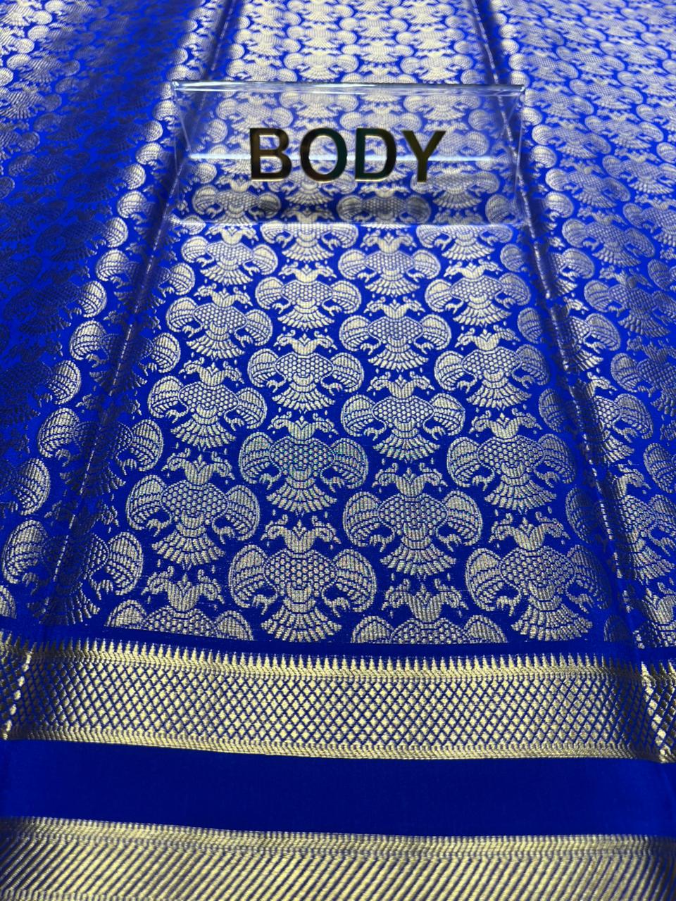 Pure Mysore Silk Saree.( 100 Gsm )