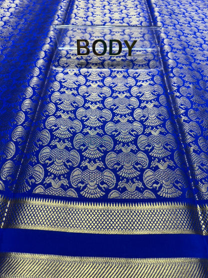 Pure Mysore Silk Saree.( 100 Gsm )