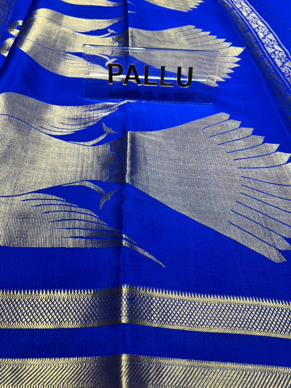 Pure Mysore Silk Saree.( 100 Gsm )