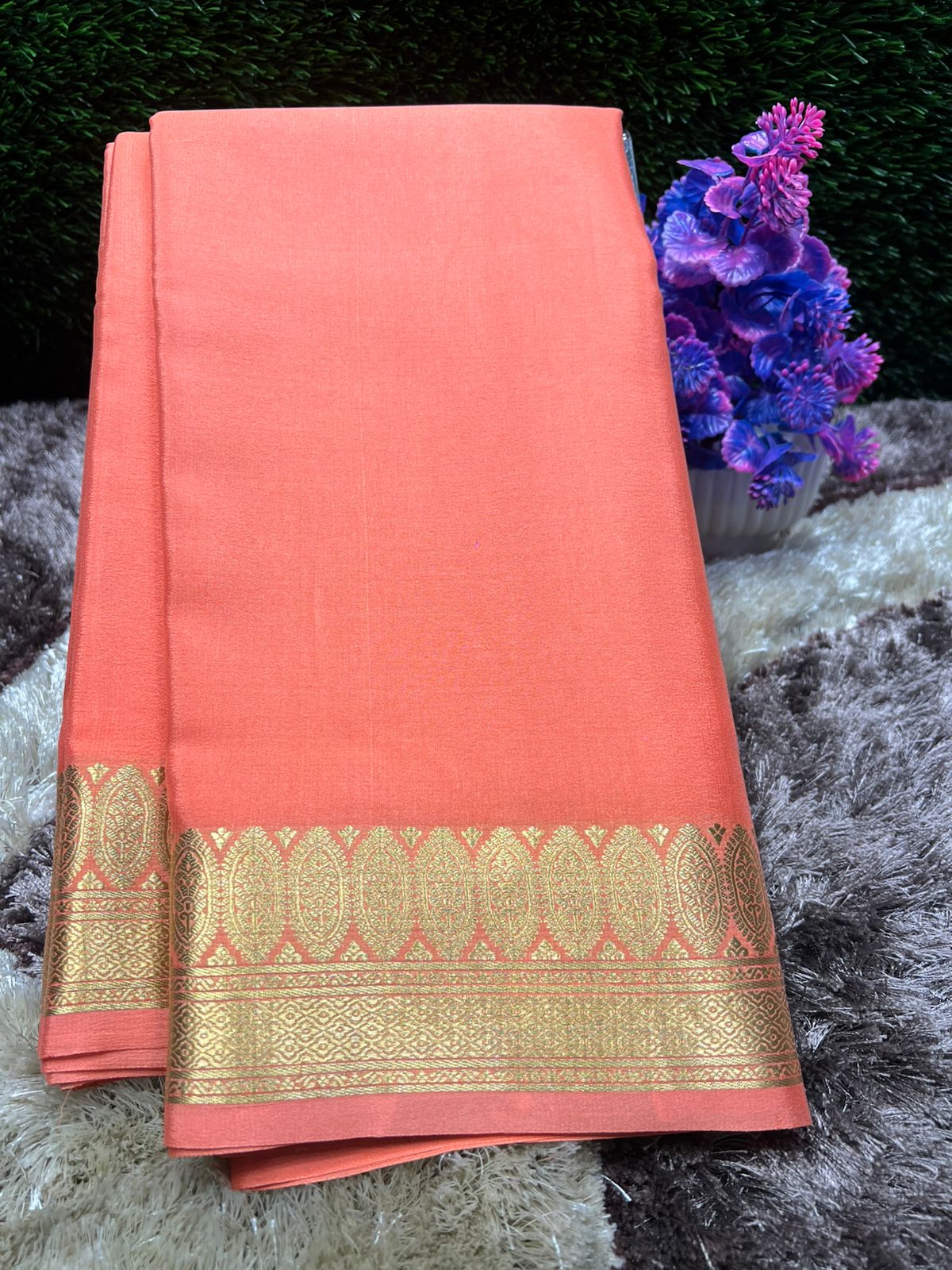 Pure Mysore Silk Saree ( 60Grams )