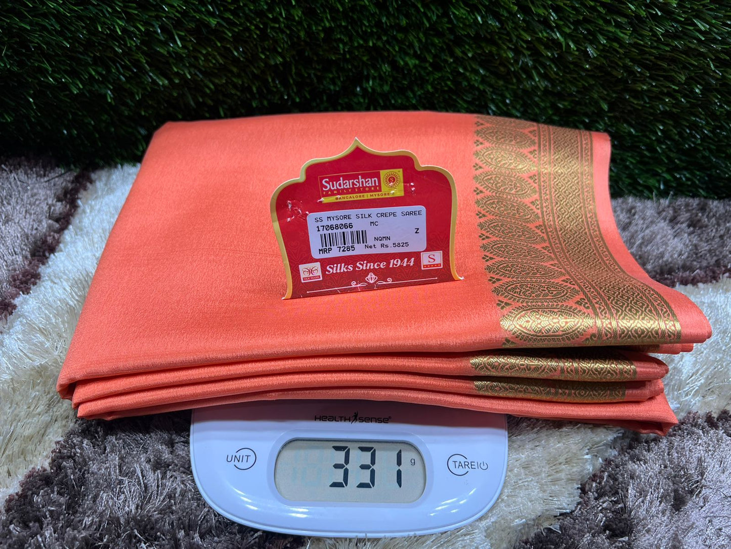 Pure Mysore Silk Saree ( 60Grams )