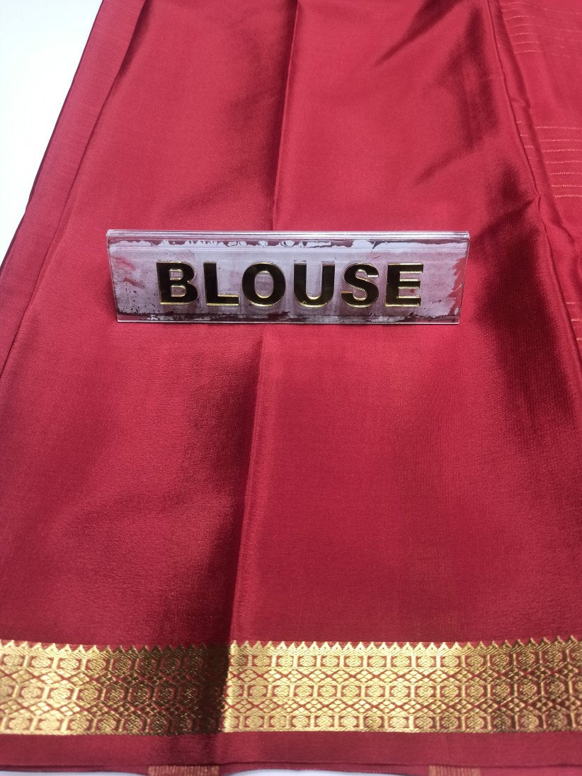 Pure Mysore Silk Saree ( 60 Grams )