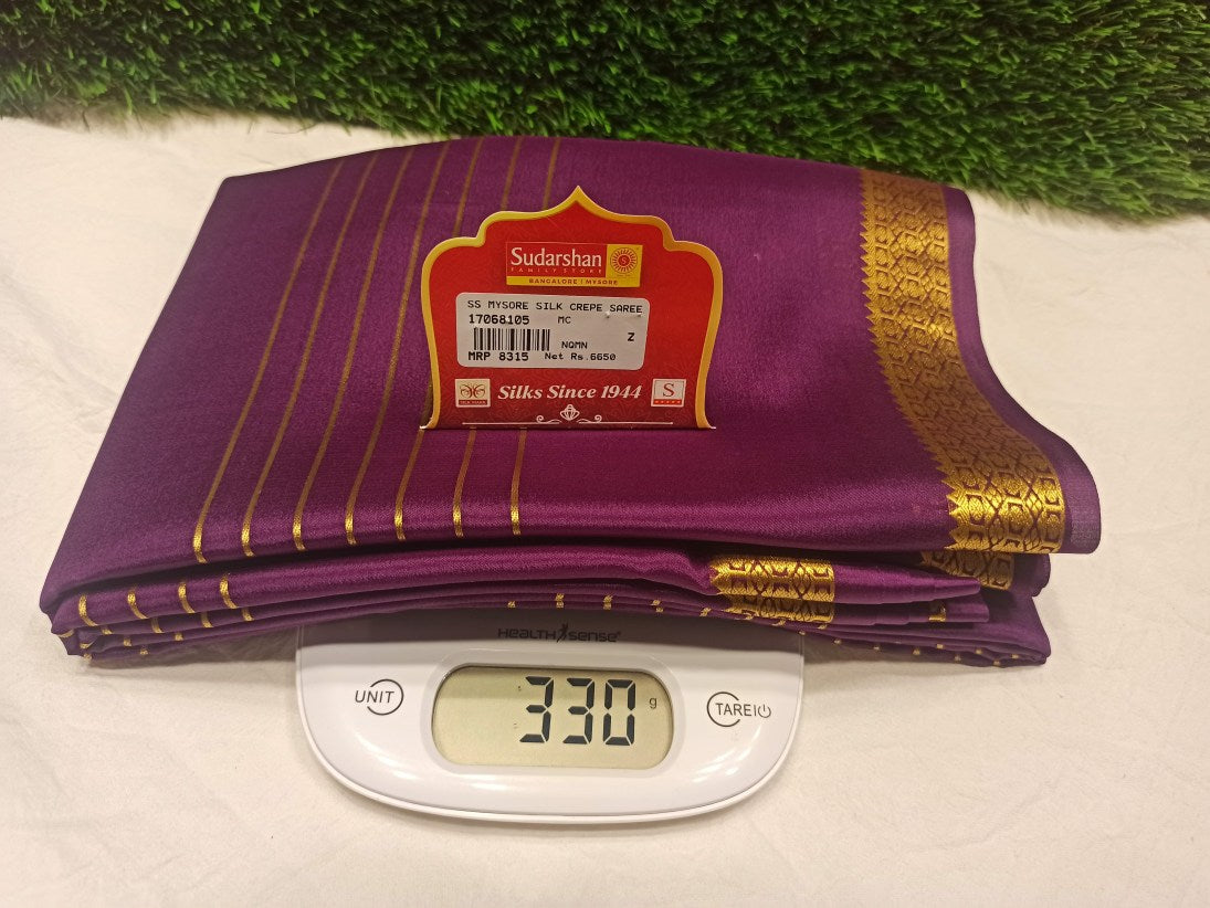 Pure Mysore Silk Saree ( 60 Grams )