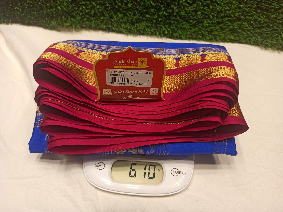 Pure Mysore Silk Saree.