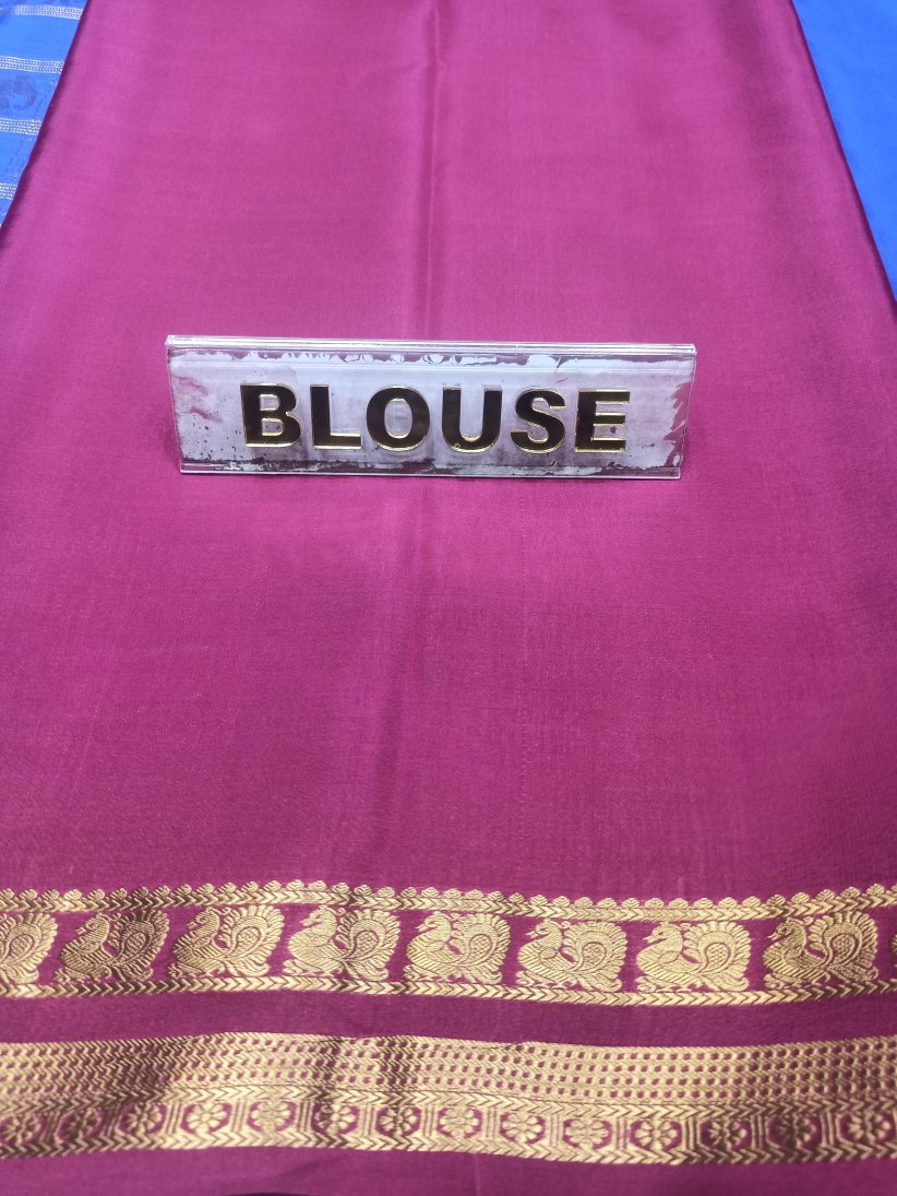 Pure Mysore Silk Saree.