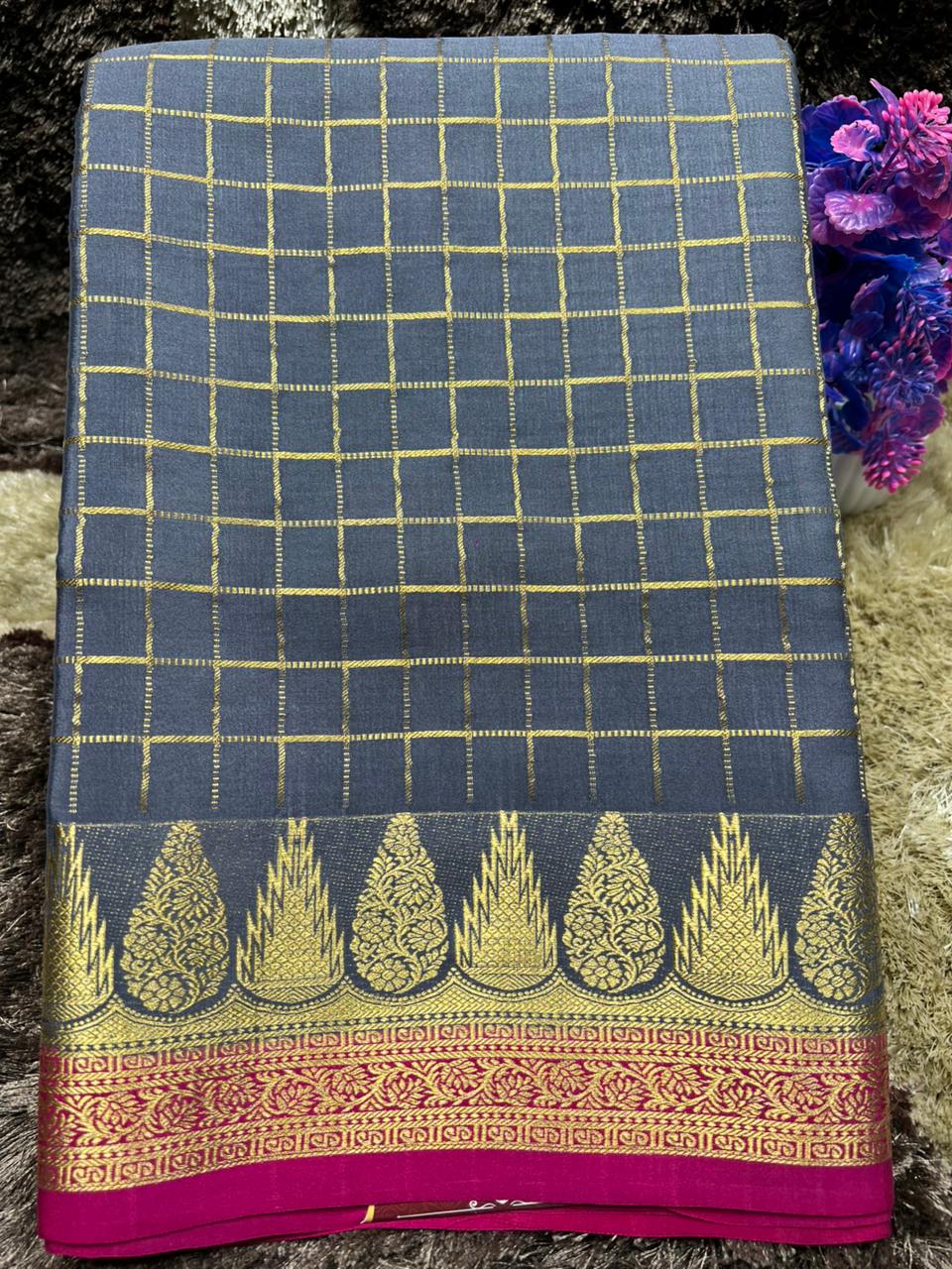 Pure Mysore Silk Saree.