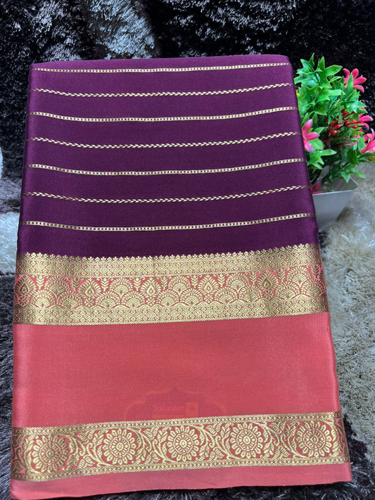 Pure Mysore Silk Saree.