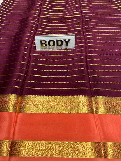 Pure Mysore Silk Saree.