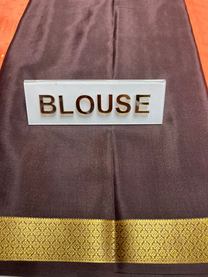 Pure Mysore Silk Saree.