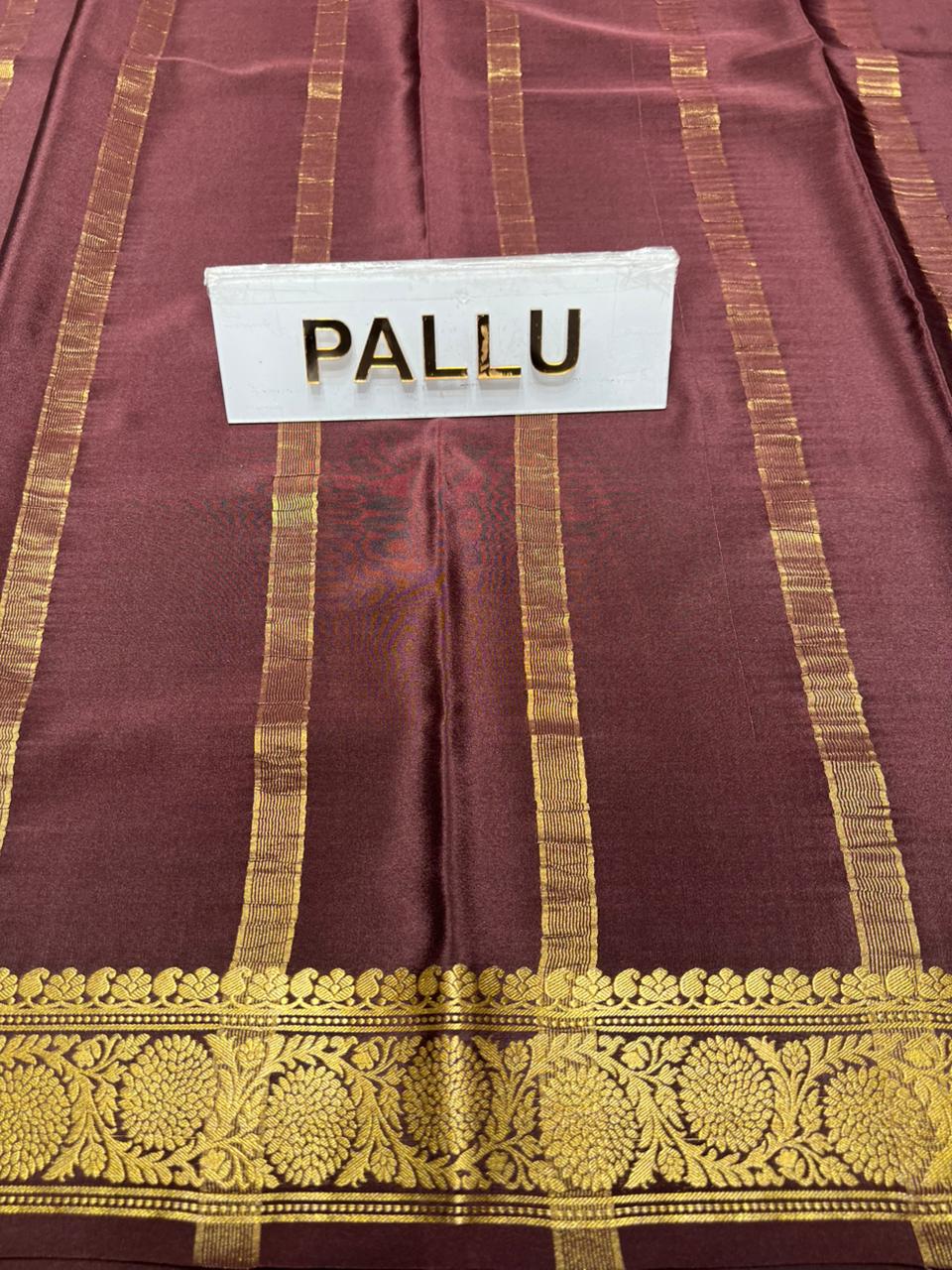 Pure Mysore Silk Saree.