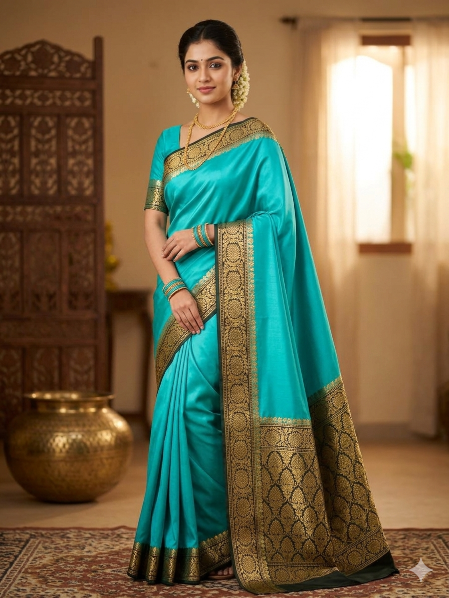 Pure Mysore Silk Saree.