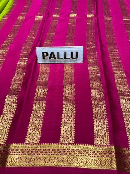 Pure Mysore Silk Saree.