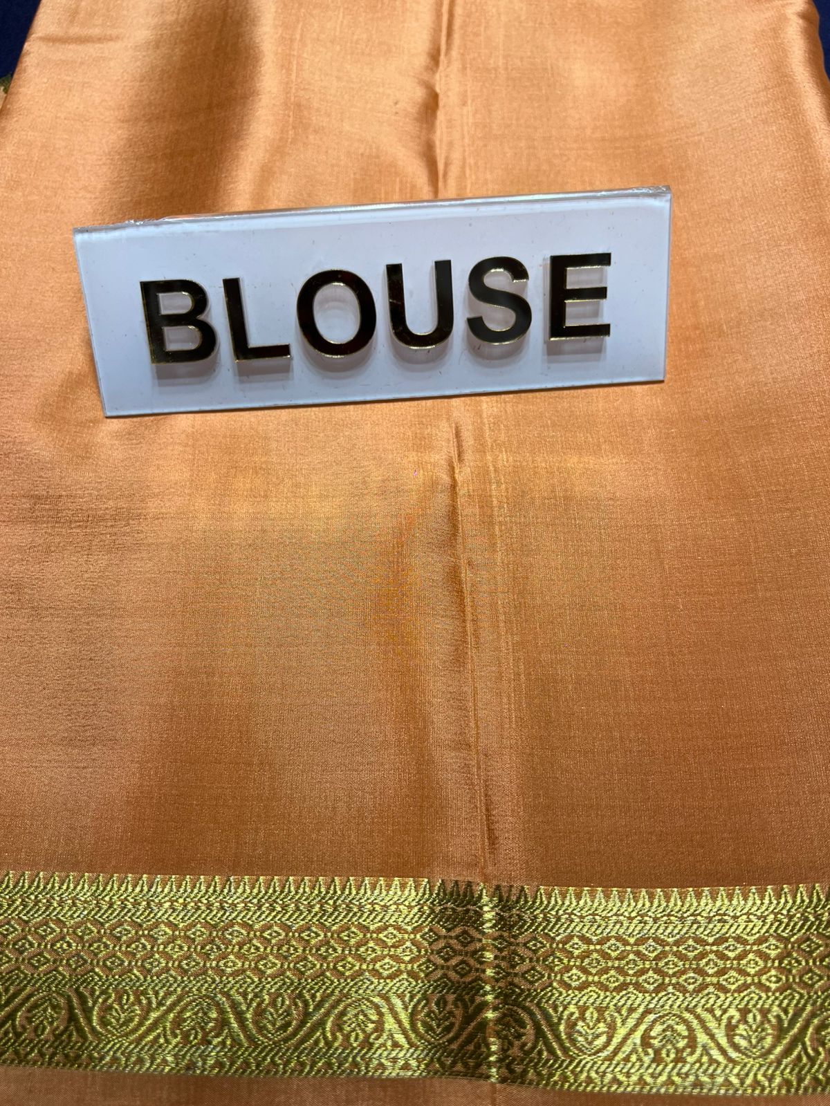 Pure Mysore Silk Saree.
