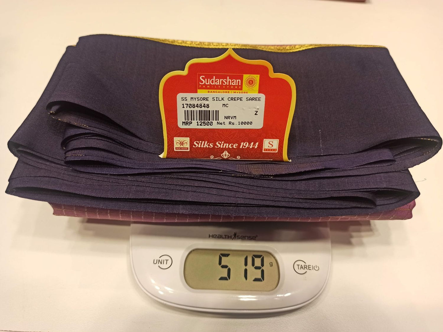 Pure Mysore Silk Saree.