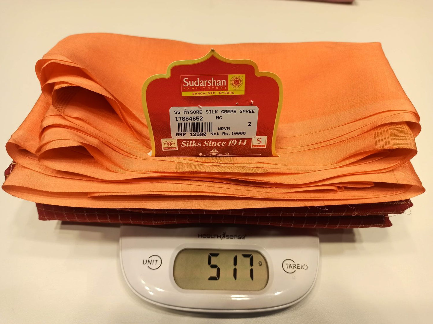 Pure Mysore Silk Saree.