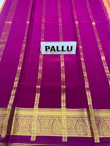 Pure Mysore Silk Saree.